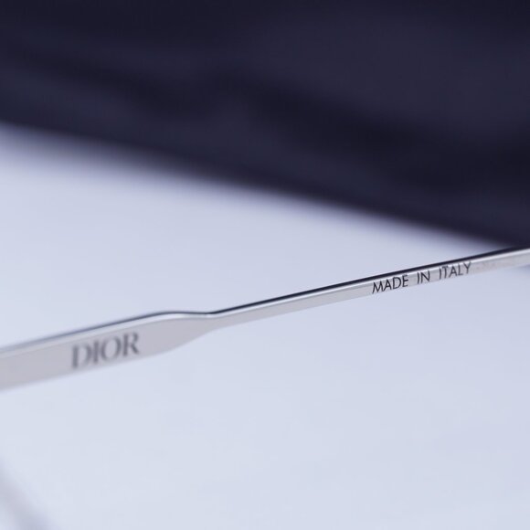 Dior NEODIORO R2U F000 Oval Eyeglasses 52mm - Shiny Palladium - Picture 8 of 9